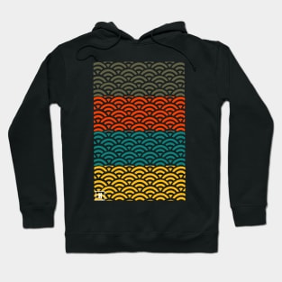 Retro Japanese Clouds Pattern RE:COLOR 02 Hoodie